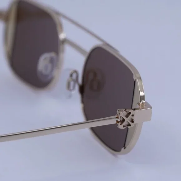 Off-White Off-White OERI14H LYNN 7664 Sunglasses Gold Oval  display picture 2